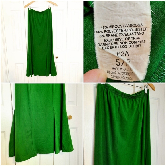 Vintage high waisted paneled flutter maxi skirt - Picture 4 of 4